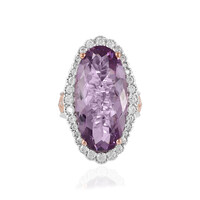 Anello in argento con Ametista Rose de France (Gems en Vogue)