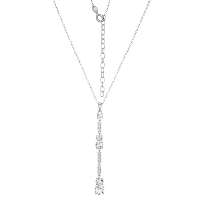 Collana in argento con Topazio Bianco (Adela Silber)