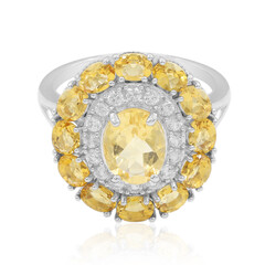 Anello in argento con Citrino