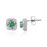 Orecchini in argento con Smeraldo Etiope