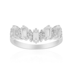 Anello in argento con Topazio Bianco