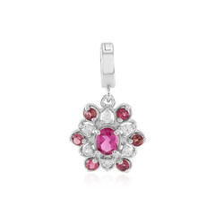 Ciondolo in argento con Rubellite
