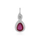 Ciondolo in argento con Rubino Bemainty