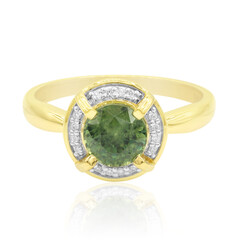 Anello in oro con Demantoide del Madagascar