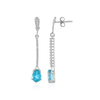 Orecchini in argento con Topazio Paraiba
