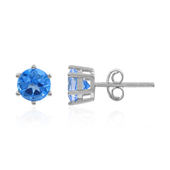 Orecchini in argento con Topazio Blu Indaco