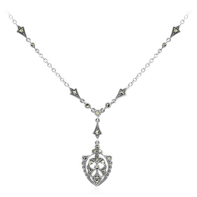 Collana in argento con Marcassite