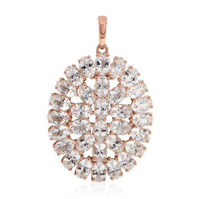 Ciondolo in oro con Danburite Rosa del Messico