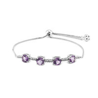 Bracciale in argento con Ametista