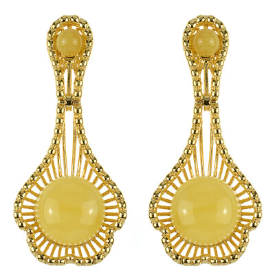 Orecchini in argento con Ambra Baltica (dagen)