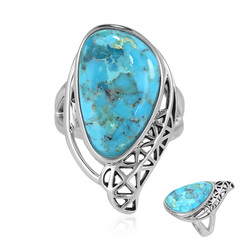 Anello in argento con Turchese Kingman Mohave Blu (Art of Nature)
