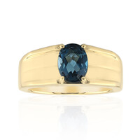 Anello in oro con Topazio Blu Londra