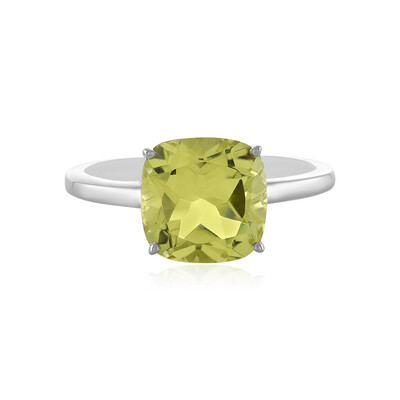 Anello in argento con Quarzo Limone
