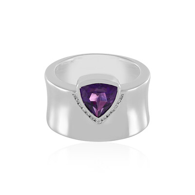 Anello in argento con Ametista Siberiana (de Melo)