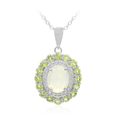 Collana in argento con Opale di Welo