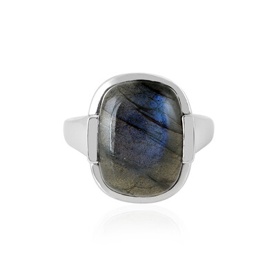 Anello in argento con Labradorite Blu Maniry (KM by Juwelo)