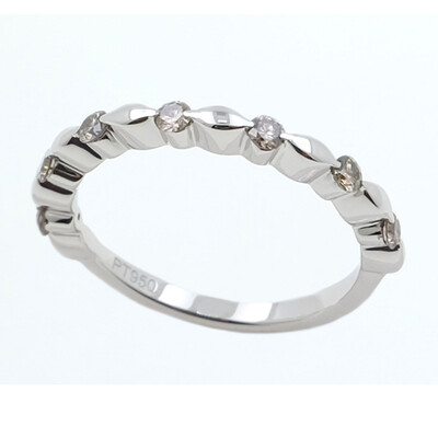 Anello in platino con Diamante Cioccolato SI2