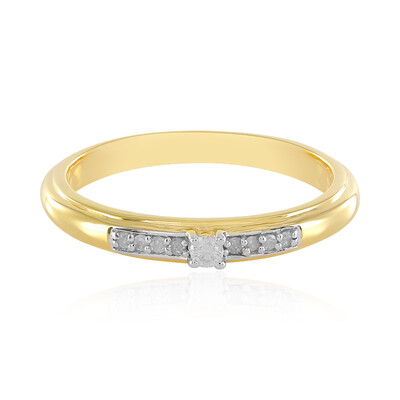 Anello in argento con Diamante I3 (J)