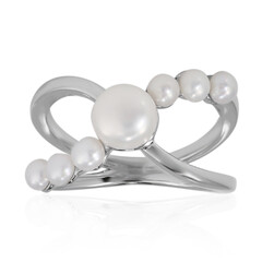 Anello in argento con Perla di Acqua Dolce (TPC)