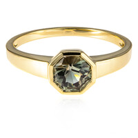 Anello in oro con Pietra del Sole dell'Oregon (AMAYANI)