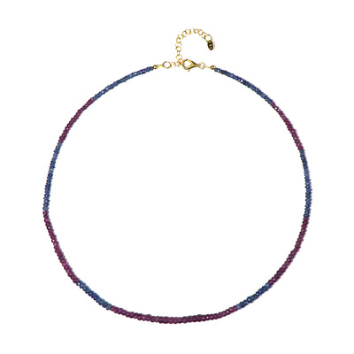 Collana in argento con Zaffiro della Birmania