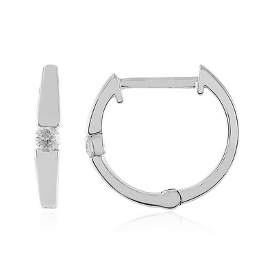 Orecchini in argento con Diamante I4 (J)