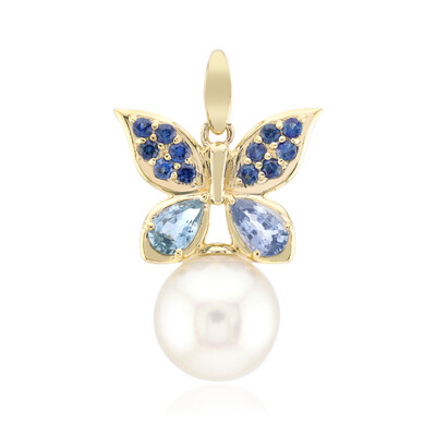 Ciondolo in oro con Perla Bianca dei Mari del Sud (Michelle Albala)