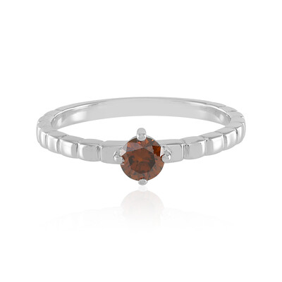 Anello in oro con Diamante Rosso SI1