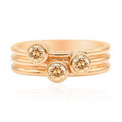 Anello in oro con Diamante Rose de France SI1 di Argyle