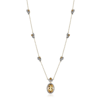 Collana in argento con Citrino