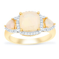 Anello in oro con Opale di Welo AAA