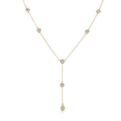 Collana in oro con Diamante Flawless (G) (de Melo)