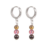 Orecchini in argento con Tormalina