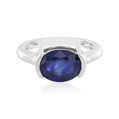 Anello in argento con Zaffiro Blu del Madagascar