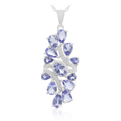 Collana in argento con Tanzanite