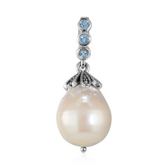 Ciondolo in argento con Perla di Acqua Dolce (TPC)