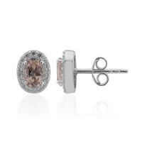 Orecchini in argento con Morganite