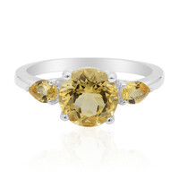 Anello in argento con Citrino