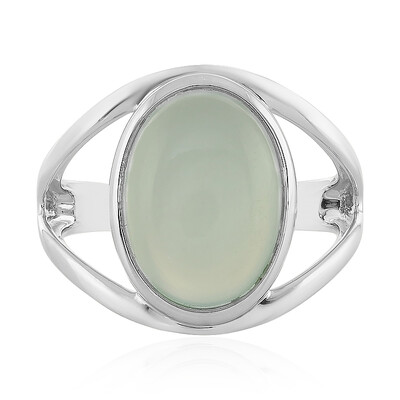 Anello in argento con Calcedonio Acqua