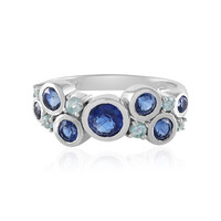 Anello in argento con Cianite del Nepal (KM by Juwelo)