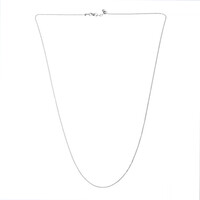Catenina groumette regolabile con cursore in argento 925  - 61 cm - 2,5 g