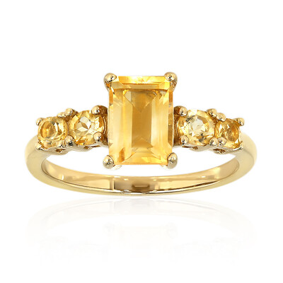 Anello in argento con Citrino