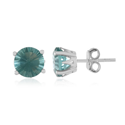 Orecchini in argento con Fluorite Verde