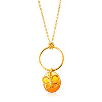 Collana in argento con Ambra Baltica