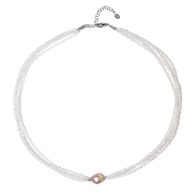 Collana in argento con Perla di Acqua Dolce