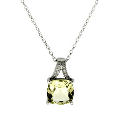 Collana in argento con Citrino Limone