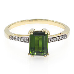 Anello in oro con Tormalina Santa Rosa