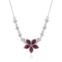 Collana in argento con Rubino