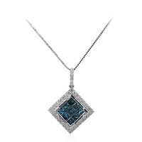 Collana in oro con Diamante Blu SI2 (CIRARI)