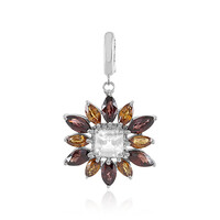 Ciondolo in argento con Zircone Rosa